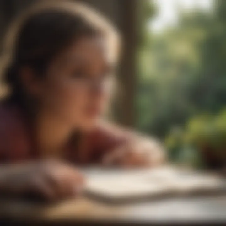 A journal with notes on personal growth and happiness