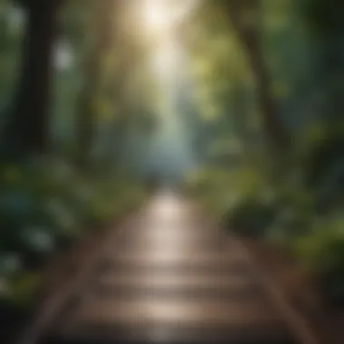 Finding Peace Through Mindfulness A peaceful meditation space surrounded by nature