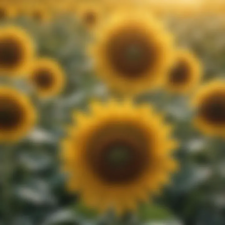 A field of blooming sunflowers epitomizing growth, resilience, and positivity