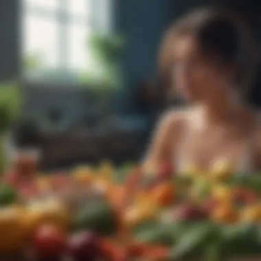 Nourishing the body with wholesome foods Vibrant fruits and vegetables symbolizing healthy lifestyle