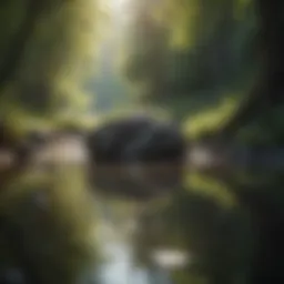 A serene landscape reflecting tranquility and peace
