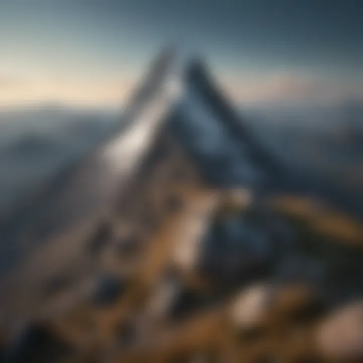 A mountain peak signifying achievement and fulfillment