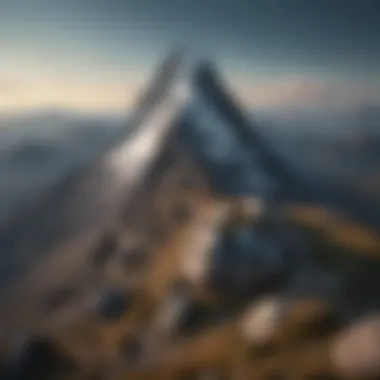 Summit of Achievement A mountain peak signifying achievement and fulfillment