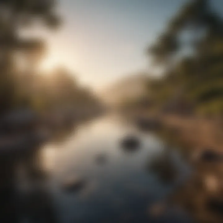 A tranquil landscape symbolizing mindfulness and peace
