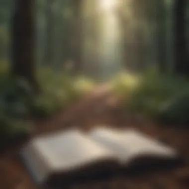 An open book with highlighted passages on mindfulness