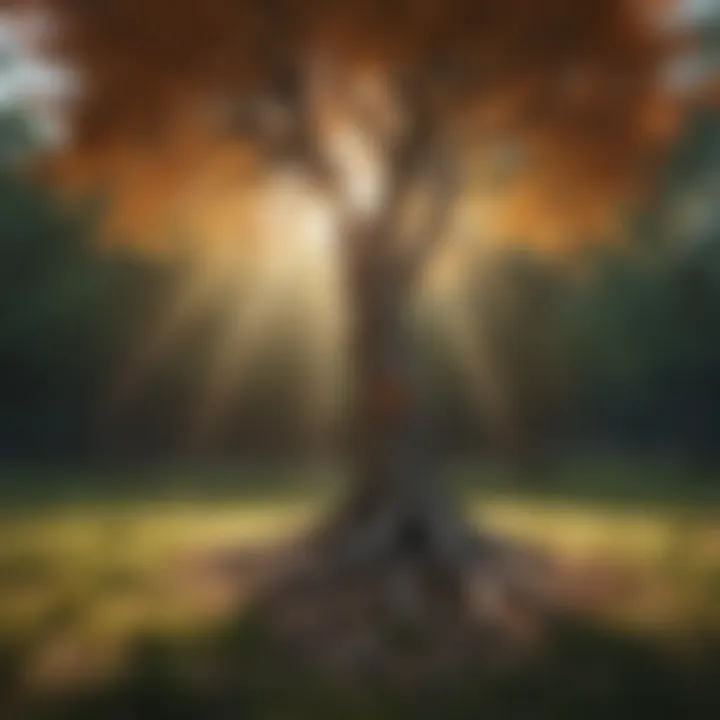 A vibrant tree symbolizing growth and strength