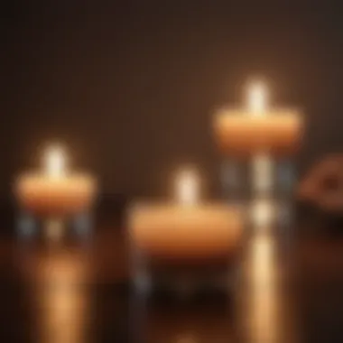 Mindfulness practice with soothing candlelight