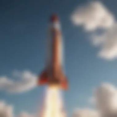 Rocket launch as a metaphor for self-improvement journey