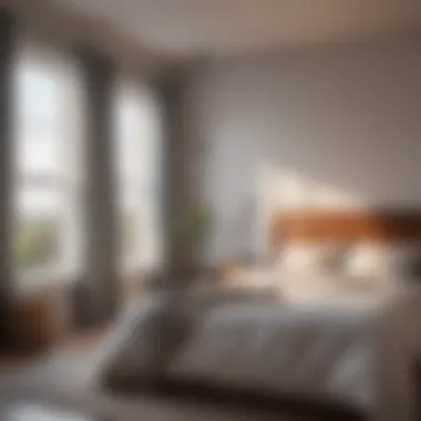 A Tranquil Bedroom Space for Restfulness Serene bedroom environment promoting relaxation