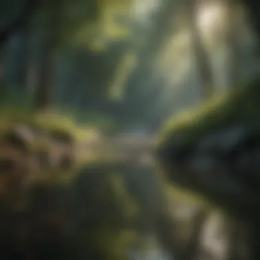 A tranquil setting for practicing mindfulness and reflection