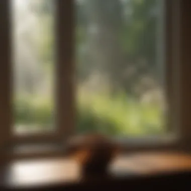 Natural light streaming through the window enhancing wakefulness