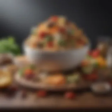 Diverse Foods for Optimal Nutrition A balanced meal showcasing diverse food groups