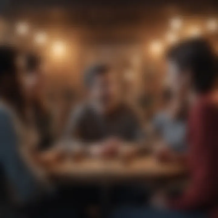 Group of individuals engaged in a lively discussion