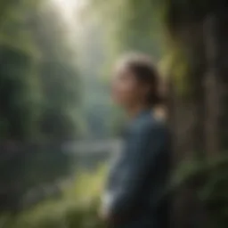 A serene landscape illustrating mindfulness