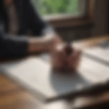 Journaling for Emotional Clarity Artistic view of a person journaling their feelings