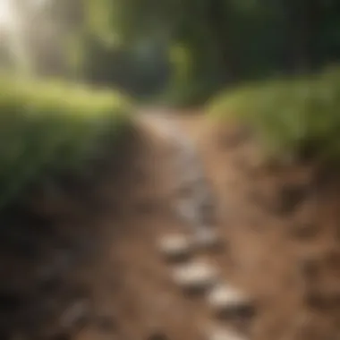 Strategies for Overcoming Fear Conceptual depiction of strategies intertwining to create a pathway to personal development.