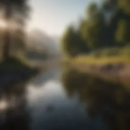 A serene landscape symbolizing tranquility and self-reflection.