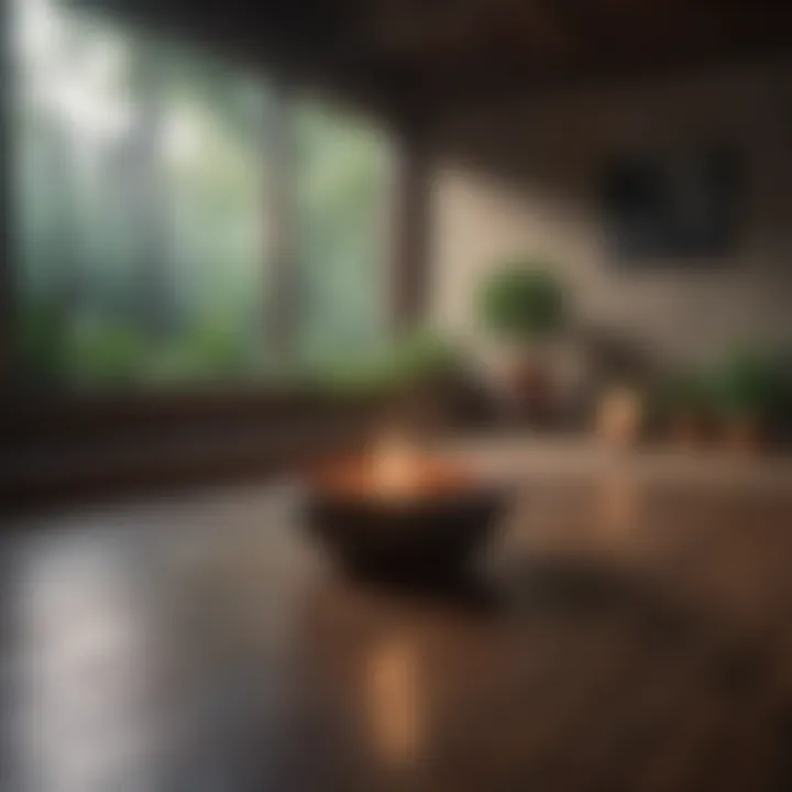 A peaceful meditation space highlighting mindfulness
