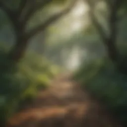 A serene landscape promoting tranquility and mindfulness