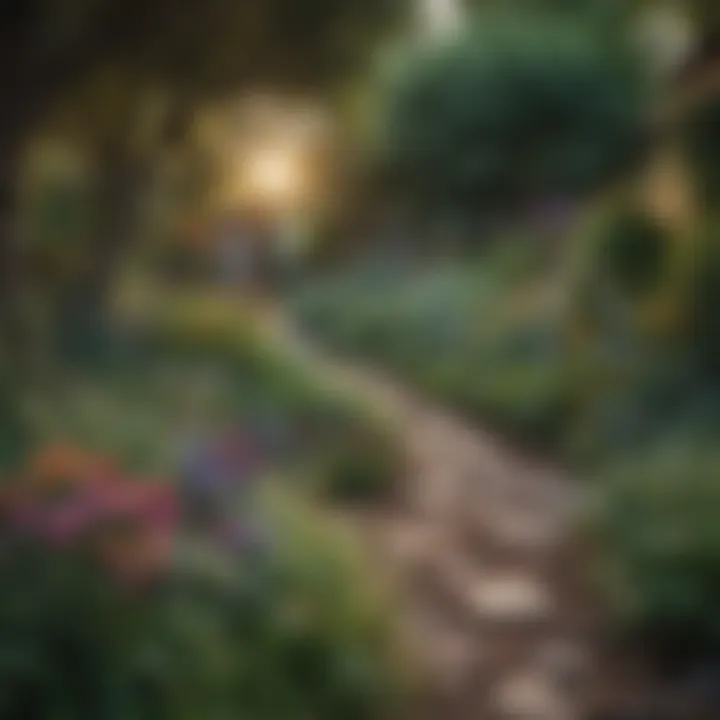 A vibrant garden illustrating personal growth and resilience