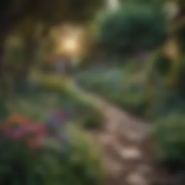 The Garden of Resilience A vibrant garden illustrating personal growth and resilience