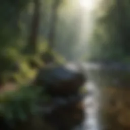 A serene landscape that evokes tranquility and contemplation