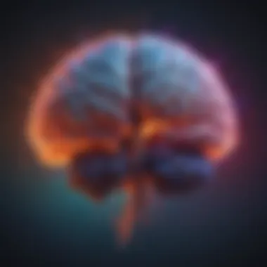 Neuroscience of Self-Perception An abstract illustration of a brain surrounded by vibrant colors