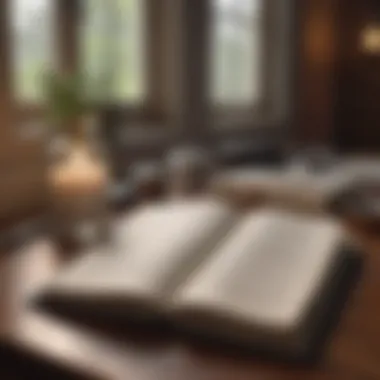 Journaling for Self-Reflection A journal with positive affirmations written on its pages
