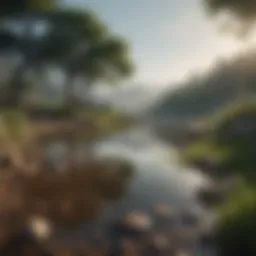A serene landscape symbolizing inner peace and self-reflection