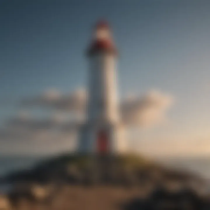 Mental health support symbolized by a lighthouse