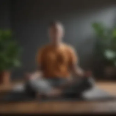 Tech Worker Meditating