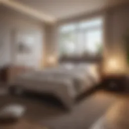 Serene bedroom environment promoting sleep