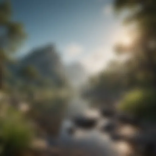 A serene landscape representing tranquility and relaxation.