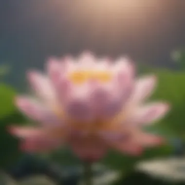 Lotus Flowers Representing Love and Happiness Symbolic representation of love and happiness intertwined with lotus flowers