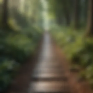 A peaceful forest pathway inviting exploration, symbolizing the journey toward personal growth.