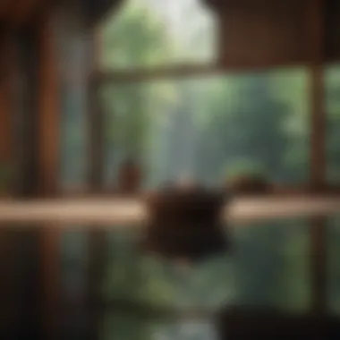 A Sanctuary for Mindfulness and Reflection Meditation space with soothing sound elements