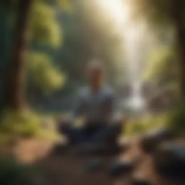 Meditation in Nature Meditation session in a serene environment