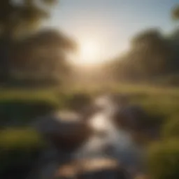 A serene landscape promoting tranquility and mindfulness