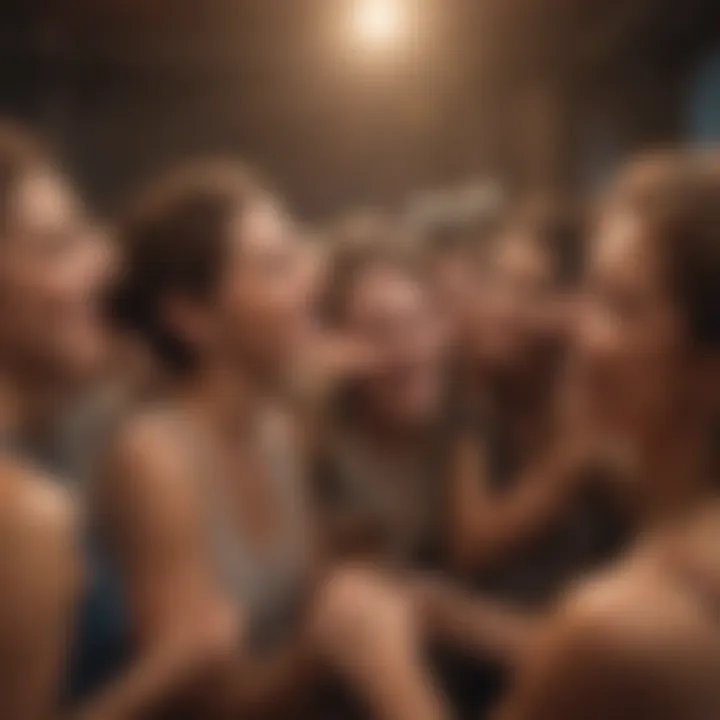 A group of diverse individuals sharing joyful moments together.