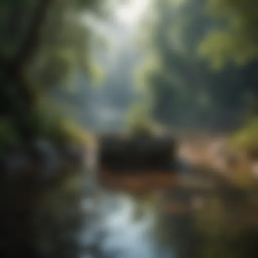 A serene landscape evoking tranquility and reflection