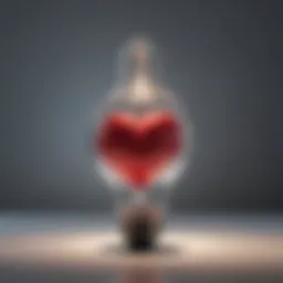 Heart intertwined with a lightbulb symbolizing love and motivation