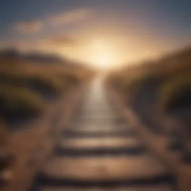 A pathway leading towards a bright horizon symbolizing future possibilities