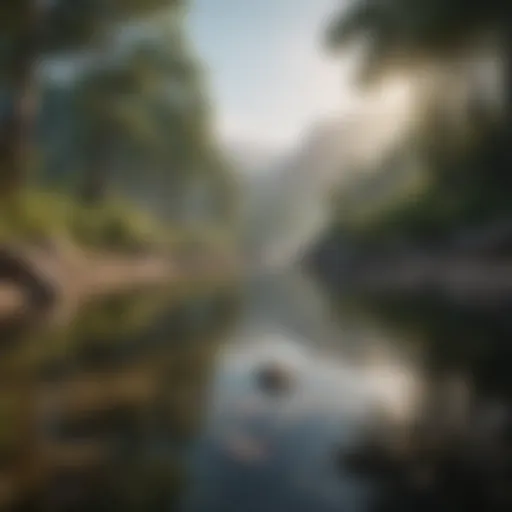 A serene landscape symbolizing tranquility and peace of mind.