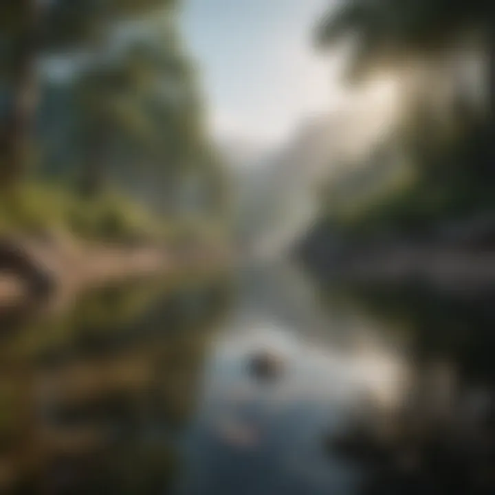 A serene landscape symbolizing tranquility and peace of mind.