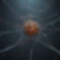 Abstract concept illustration of interconnected lines symbolizing relationships
