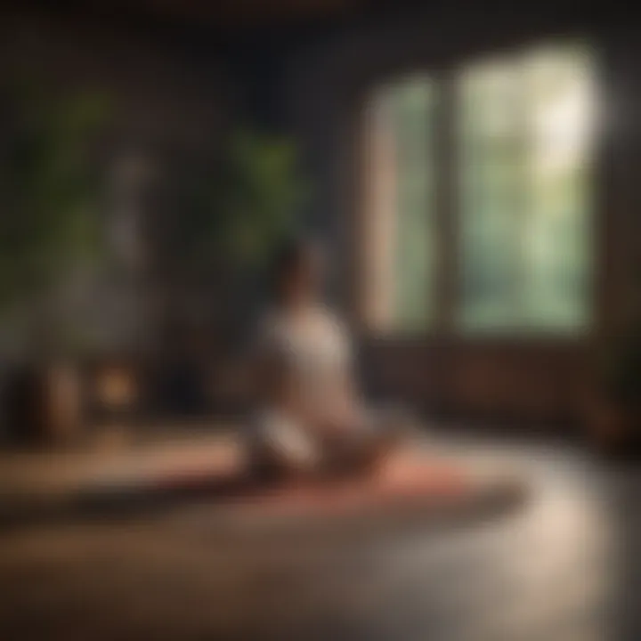 Meditation session for mental well-being