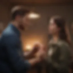 Illustration depicting the concept of relationship anxiety