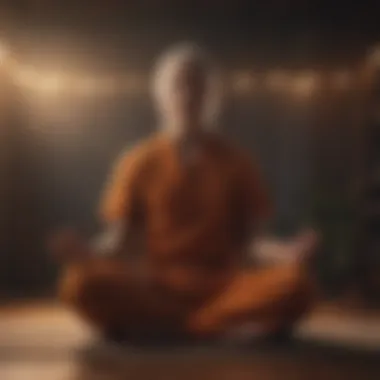 A tranquil meditation scene symbolizing mindfulness.