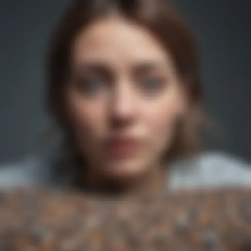 Abstract representation of anxiety and stress