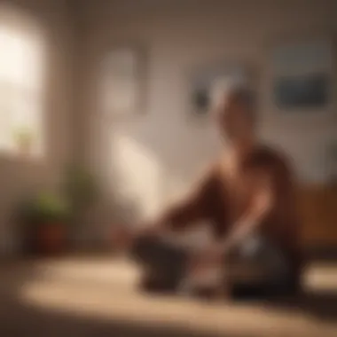 Visual representation of therapeutic techniques in a calming setting